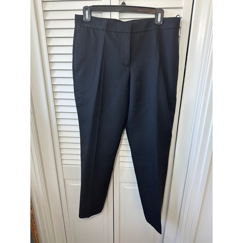 Alexander McQueen Black Tailored Wool Trousers Pants Made in Italy IT 42 US 6(78